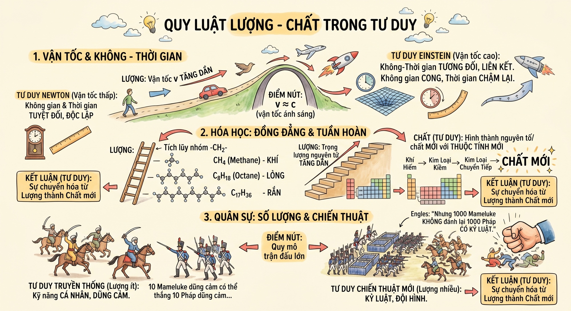 Sơ đồ quy luật lượng chất trong tư duy