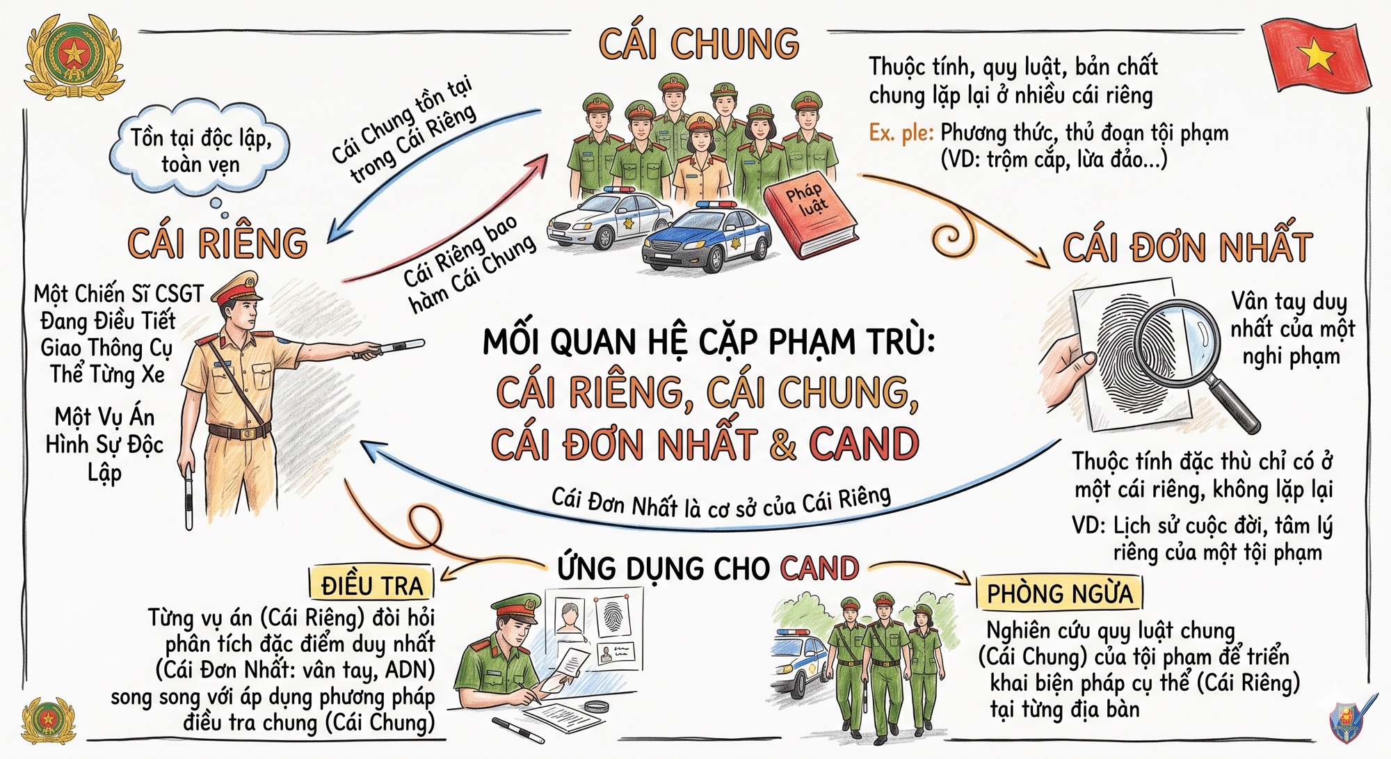 Sơ đồ cái riêng cái chung cái đơn nhất và CAND